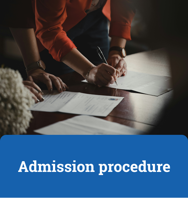 Admission procedure